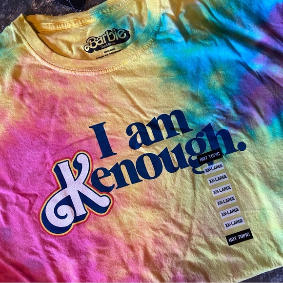 Barbie I Am Kenough Rainbow Tie-Dye T-Shirt 2X - Picture 3 of 8
